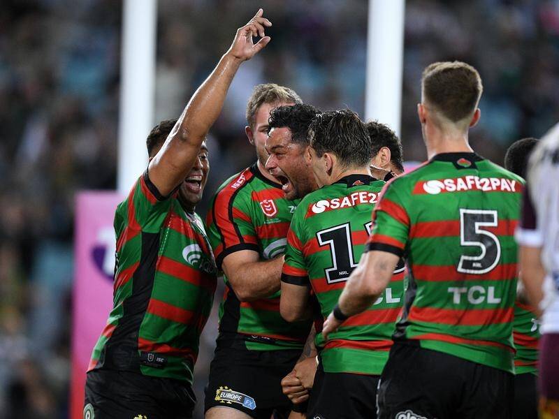 South Sydney have beaten Manly 34-26 to advance to an NRL preliminary final against Canberra.