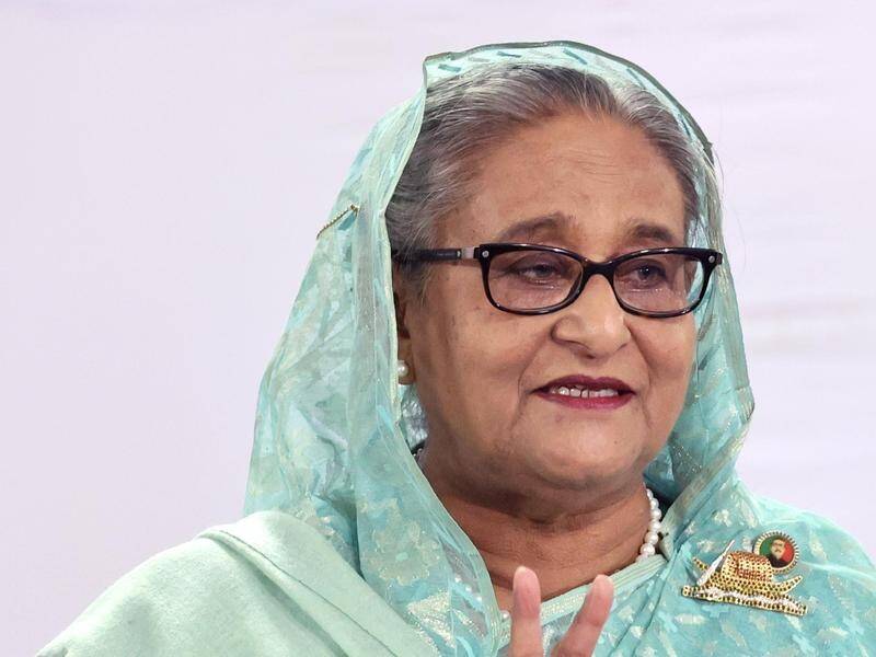 Bangladesh Prime Minister Sheikh Hasina has won what the opposition says was a one-sided election. (EPA PHOTO)