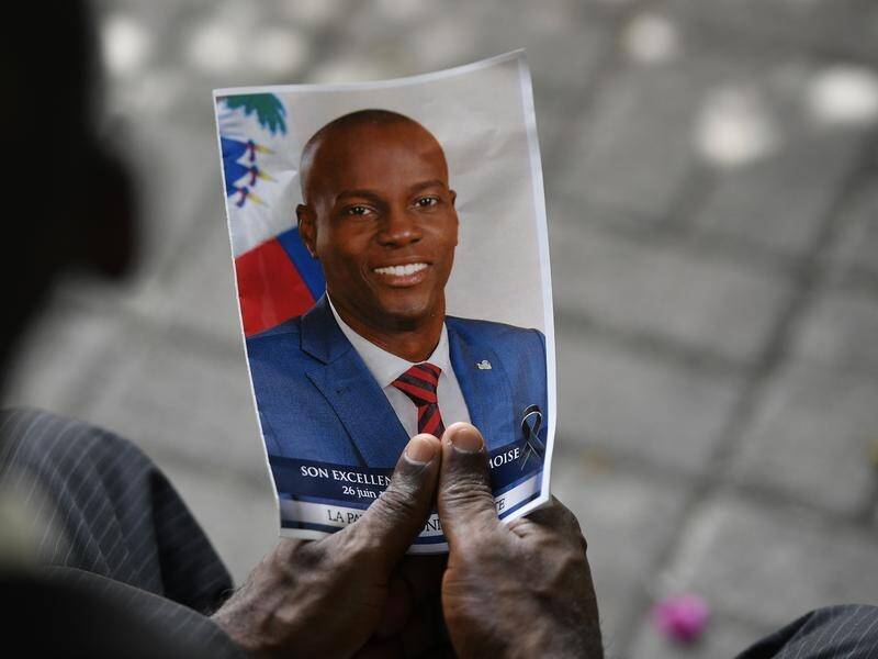 The widow of slain Haitian President Jovenel Moise has been charged over the case. (AP PHOTO)