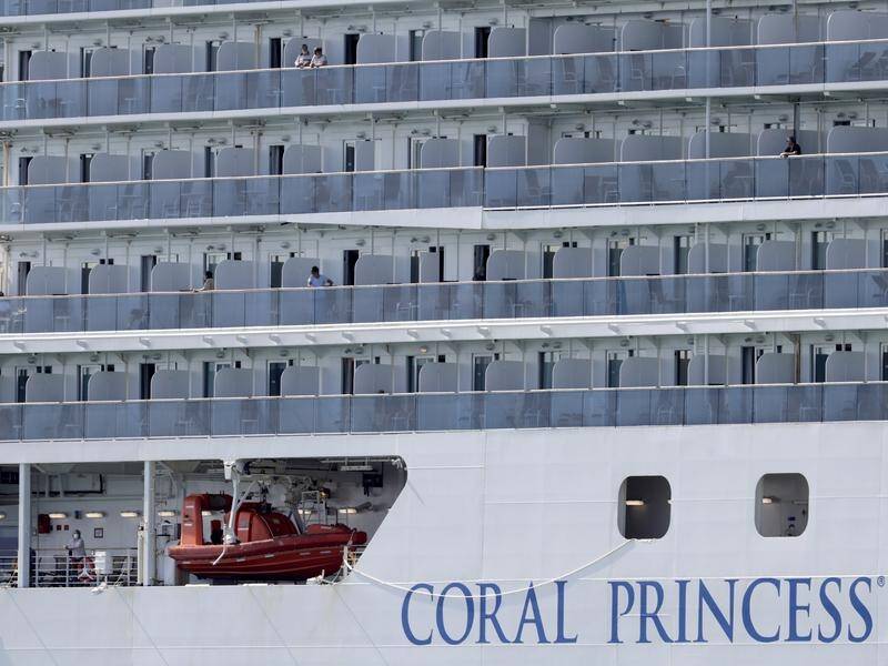 An Australian is in hospital after the coronavirus struck the Coral Princess cruise ship in Miami.