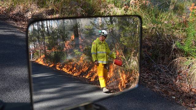 National Parks and Wildlife Service  is carrying out a program of hazard reduction burns.PHOTO:NPWS