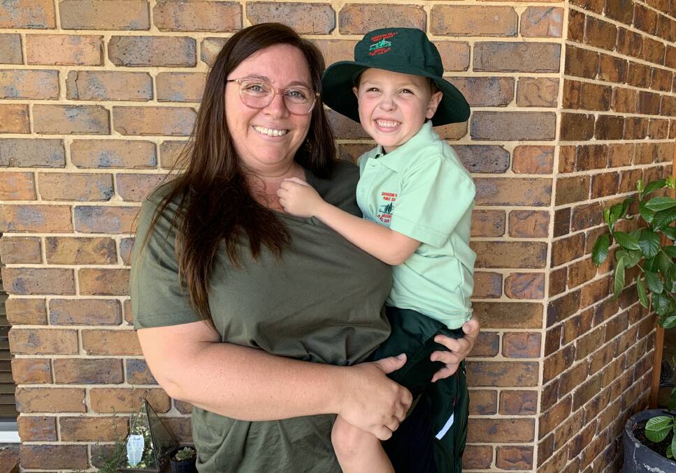 IN IT TOGETHER: Cassie Jones with her son Charlie Rixon who has cystic fibrosis.