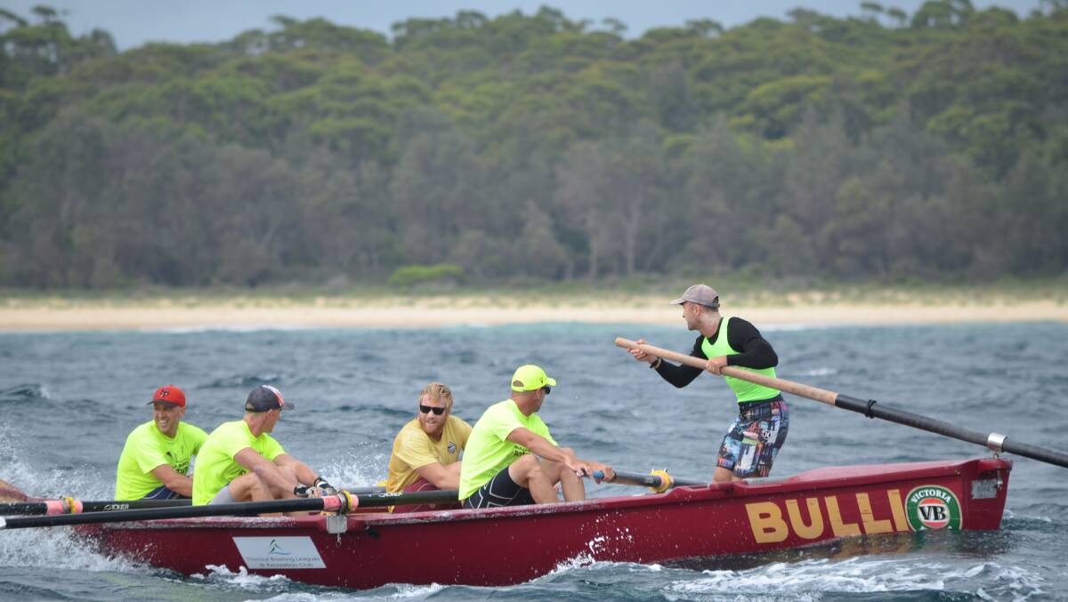 OPEN WATER: Bulli's Open Men's crew have won three legs in a row, and look set to claim the 2018 George Bass Marathon title.