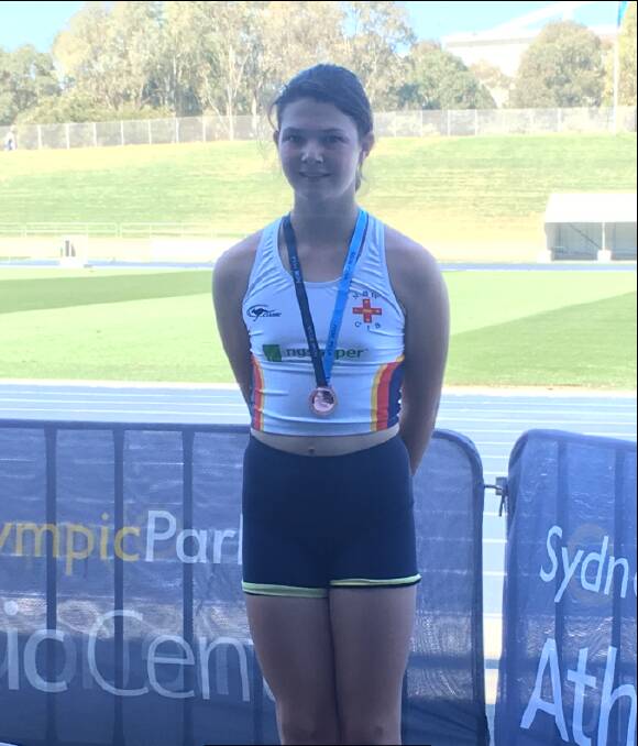 YOUNG GUN: Paige Moxey qualified for the Pacific School Games in Adelaide thanks to a third place finish in the 100 metre sprint at the PSSA All Schools Carnival.
