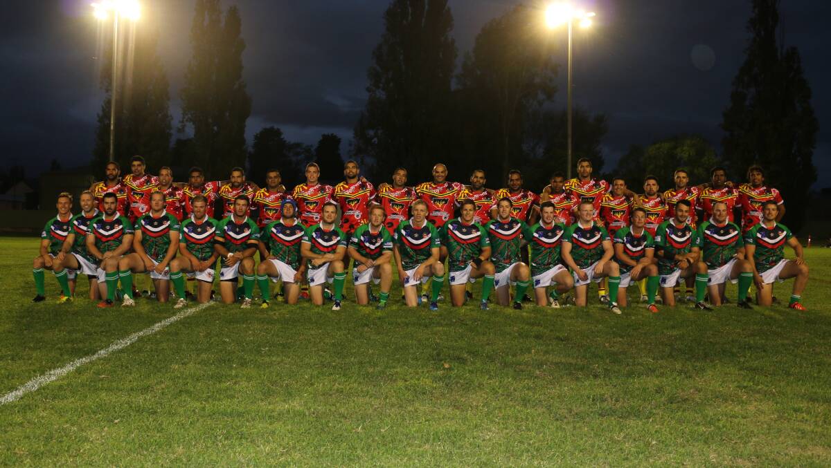 The two sides pose before the 2015 edition of the All Stars match.