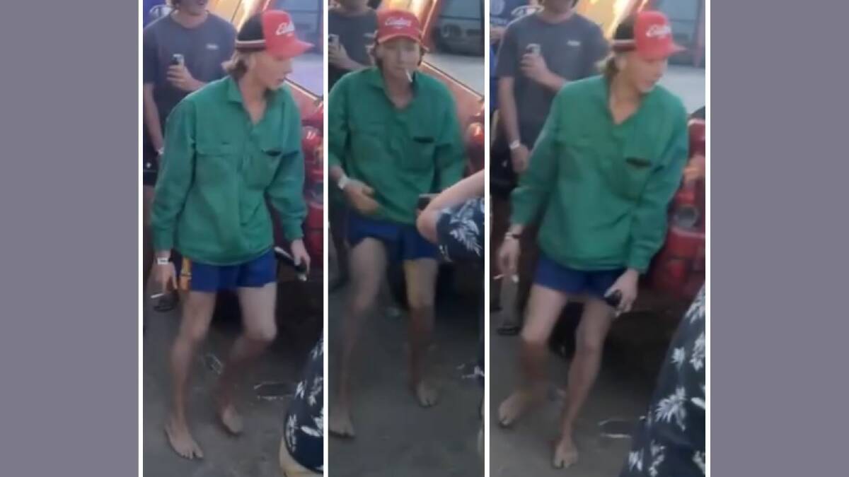 Police have released these images of a man they believe can assist them with their investigation after a man suffered serious facial burns at the Deniliquin Ute Muster on Saturday, September 30. Pictures by NSW Police