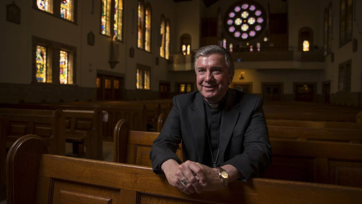 Spiritual journey: Catholic Archbishop of Canberra and Goulburn Christopher Prowse will be leading a pilgrimage to Mary McKillop church. Picture: Matt Bedford