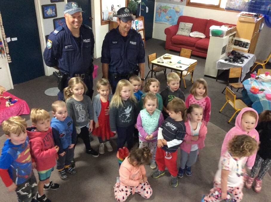 SPECIAL GUESTS: The children of Pambula Preschool were very excited to have the Water Police visit with their boat on Wednesday, May 31. 
