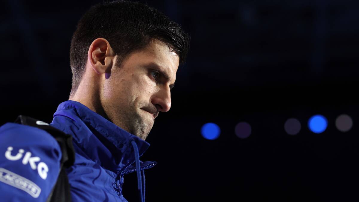 Novak Djokovic's visa to enter Australia was cancelled on Thursday morning. Picture: Getty Images. 