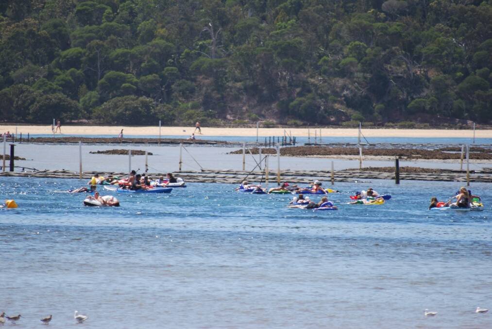 Just floating along on Australia Day in Merimbula.